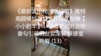 《最新流出秘顶级绿帽》推特高颜模特身材气质网红女神【小小肥羊】，绿帽老公开发娇妻勾引前男友卖淫3P蜂腰蜜桃臀 (13)